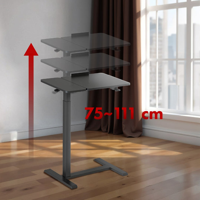 Maclean mobile desk/laptop stand, black, height adjustment 76-109cm, max. 30kg , MC-120 B