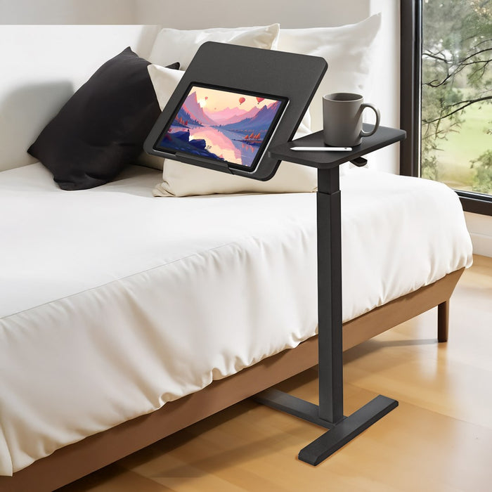 Maclean mobile desk/laptop stand, black, height adjustment 76-109cm, max. 30kg , MC-120 B