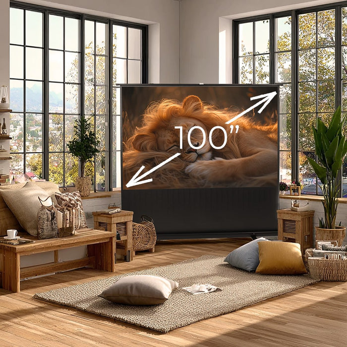 Maclean MC-964 portable projection screen, compact, floor, 100", 16:9
