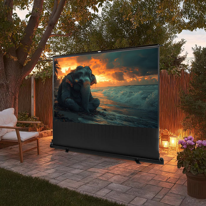 Maclean MC-964 portable projection screen, compact, floor, 100", 16:9