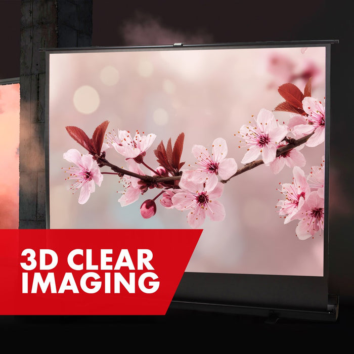 Maclean MC-211 Portable Projection Screen, Compact, Floor, 100", 4:3
