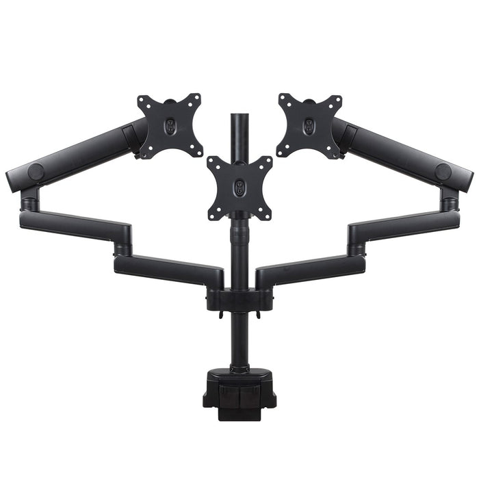 Maclean MC-811 Monitor Bracket Desk Mount Holder For 3 LCD LED Monitors USB 17'' - 27" 3 x 7kg VESA