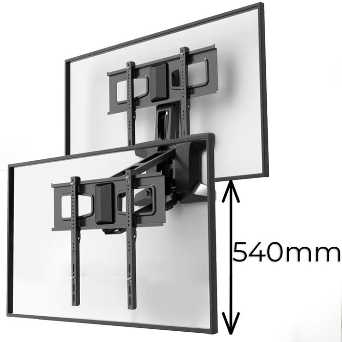 Maclean MC-891 Electric TV Wall Mount Bracket with Remote Control Height Adjustment 37'' - 70" max. VESA 600x400 up to 35kg Above Fireplace Mount Sturdy