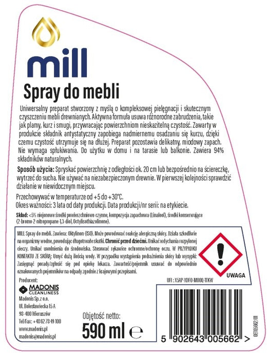 MILL Clean Furniture Spray 590 ml