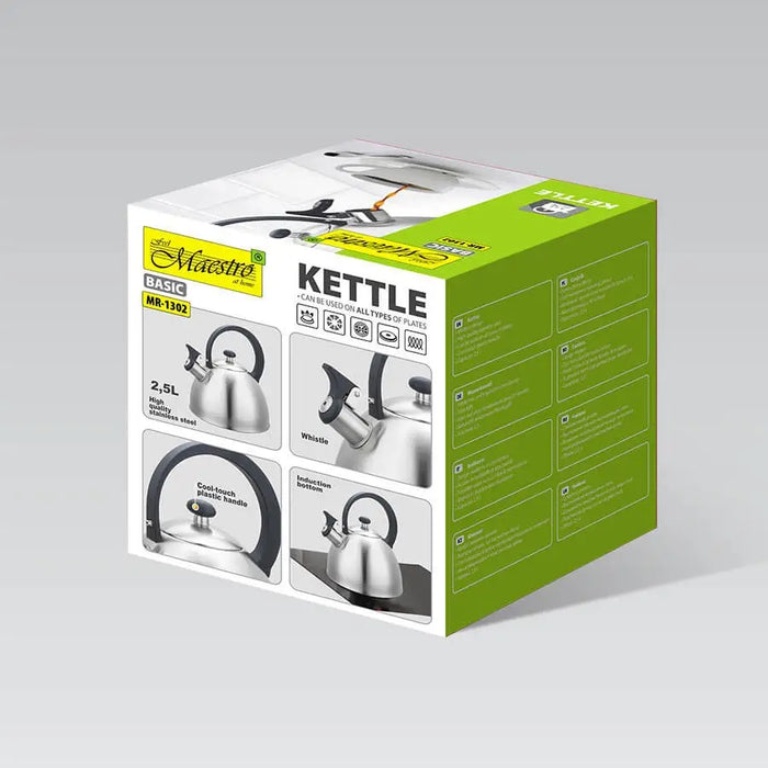 Maestro MR-1302 kettle 2.5 L Stainless steel - Non-electric kettlesAGD-CZN<<<Home Appliance - ProductsAGD<<<ActionPL