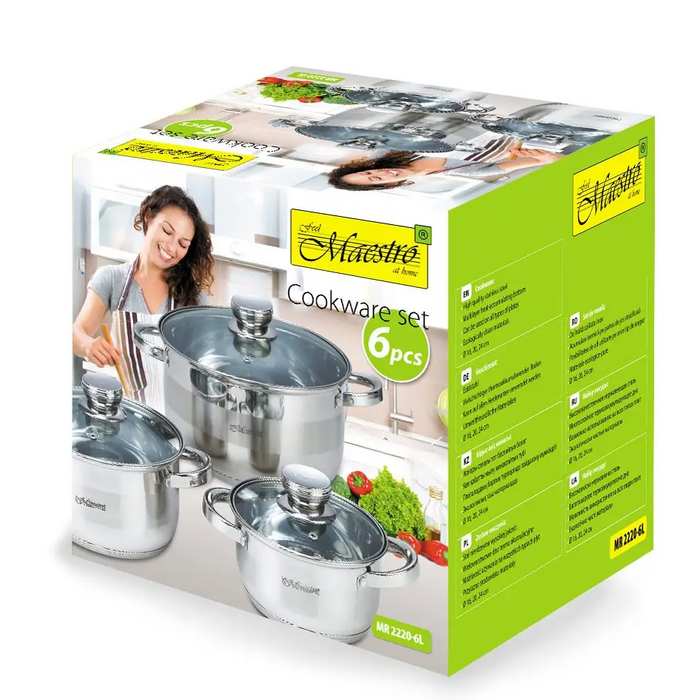Maestro MR-2220-6L A set of pots of 6 elements - Non-electric pots / pansAGD-GAR<<<Home Appliance