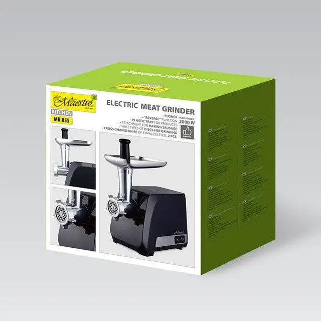 Maestro MR-855 Meat Grinder 2000 W Black - GrindersAGD-MDM<<<Home Appliance - ProductsAGD<<<ActionPL