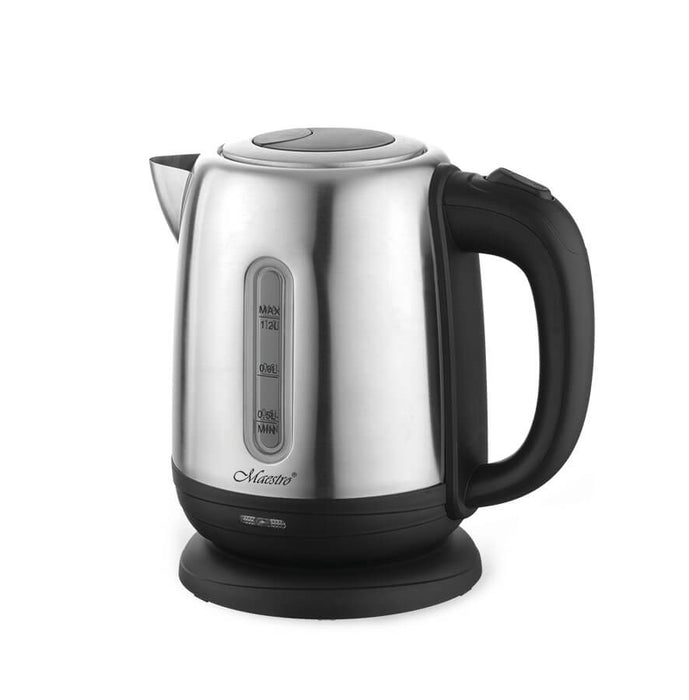 MAESTRO MR-027 electric kettle 1.2 L 1630 W Steel, Black