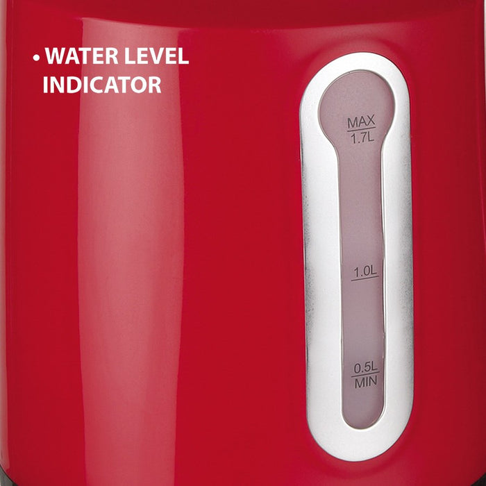 MAESTRO MR-041 (MR-041-RED) electric kettle 1.7 L 2000 W Black, Red