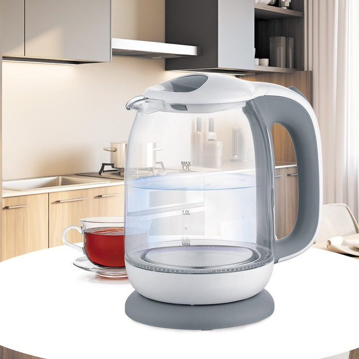 Maestro MR-056-Grey Glass Electric Kettle 1.7 L