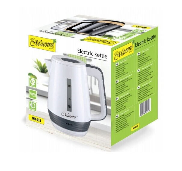Electric kettle 1.7l 2200W MAESTRO MR-033-WHITE