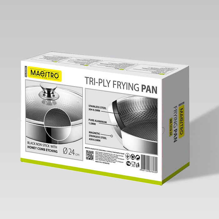 Frying pan with lid MAESTRO MR-1216 24 cm (MR-1216-24)