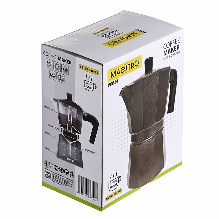 Coffee machine MAESTRO MR-1666-6-BROWN 6 cup Bronze
