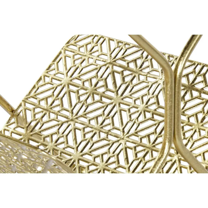 Magazine rack DKD Home Decor Golden Metal Mirror 45 x 45 x 55 cm - Декорация и Осветление<<<Дом
