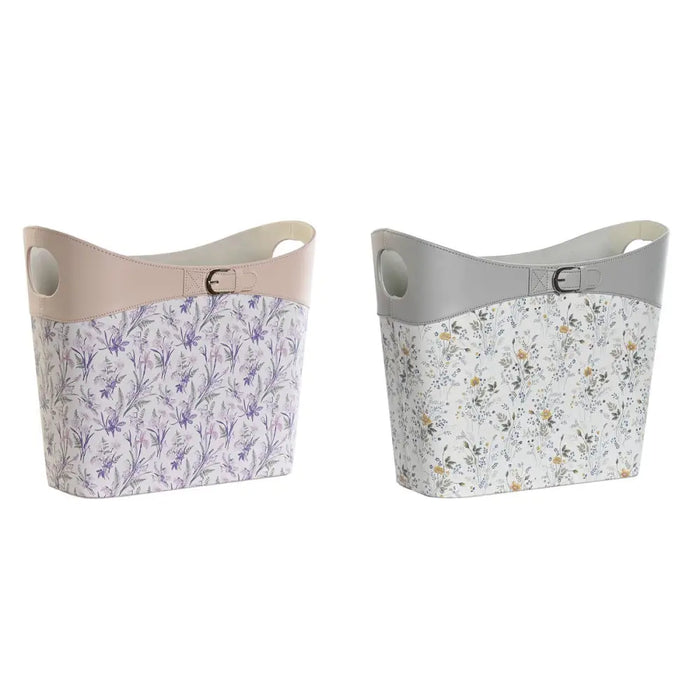Magazine rack DKD Home Decor White Grey Lilac Light Pink Polyurethane 39 x 21 x 34 cm (2 Units) - Декорация и