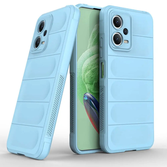 Magic Shield Case Cover for Xiaomi Redmi Note 12 5G / Poco X5 5G Flexible Armor Cover Light Blue - Cell phone cases