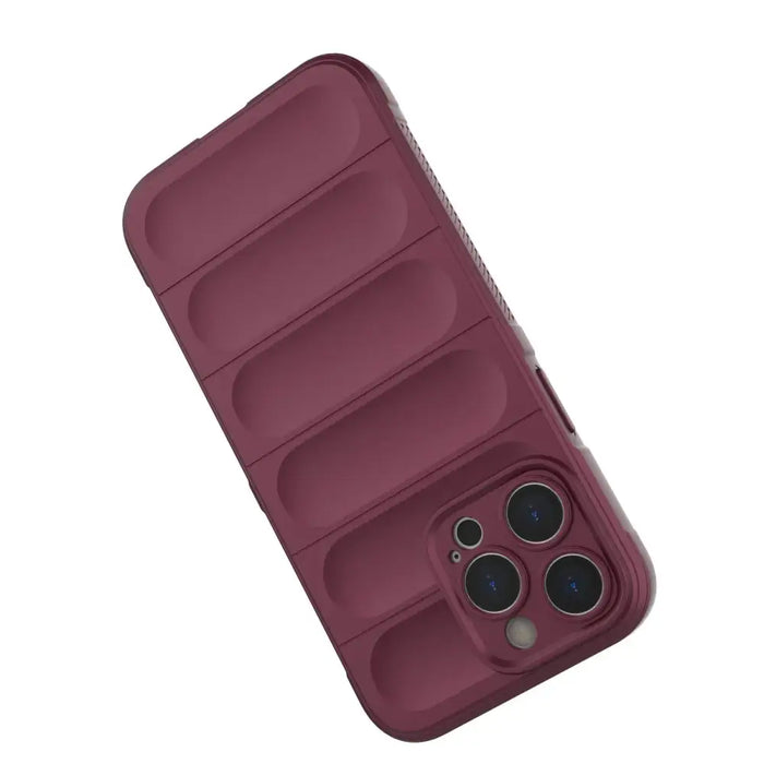 Magic Shield Case case for iPhone 14 Pro Max elastic armored case in burgundy - Cell phone cases and covers<<<HurtelXML
