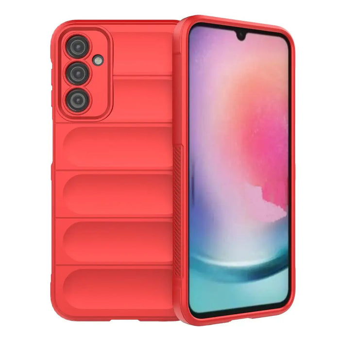 Magic Shield Case for Samsung Galaxy A24 4G flexible armored cover red - Cell phone cases and covers<<<HurtelXML