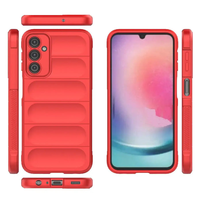 Magic Shield Case for Samsung Galaxy A24 4G flexible armored cover red - Cell phone cases and covers<<<HurtelXML