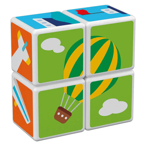 Magicube Printed Transport magnetic blocks + cards 7 elements GEOMAG GEO-122 - Blocks and construction