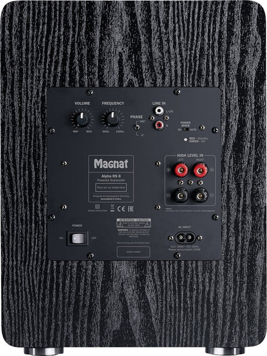 Magnat Alpha RS8 Active subwoofer 80 W Black