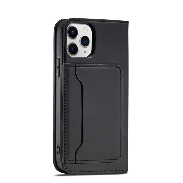 Magnet Card Case for iPhone 12 cover card wallet card stand black - Cell phone cases and covers<<<HurtelXML