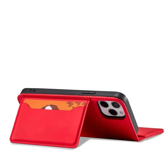 Magnet Card Case for iPhone 12 cover card wallet card stand red - Cell phone cases and covers<<<HurtelXML