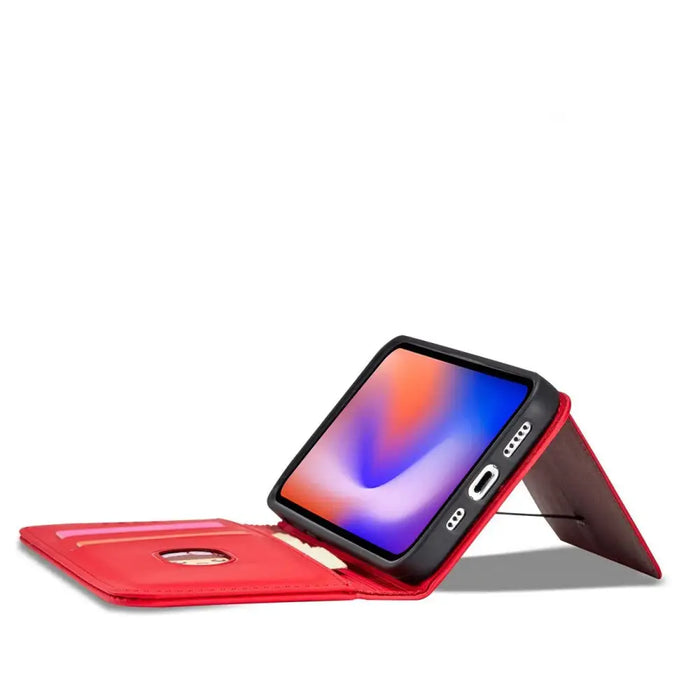 Magnet Card Case for iPhone 12 cover card wallet card stand red - Cell phone cases and covers<<<HurtelXML