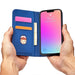 Magnet Card Case Case for Samsung Galaxy S22 Ultra Cover Card Wallet Card Holder Blue - Cell phone cases