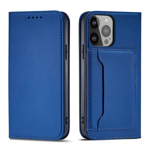 Magnet Card Case Case for Samsung Galaxy S22 Ultra Cover Card Wallet Card Holder Blue - Cell phone cases