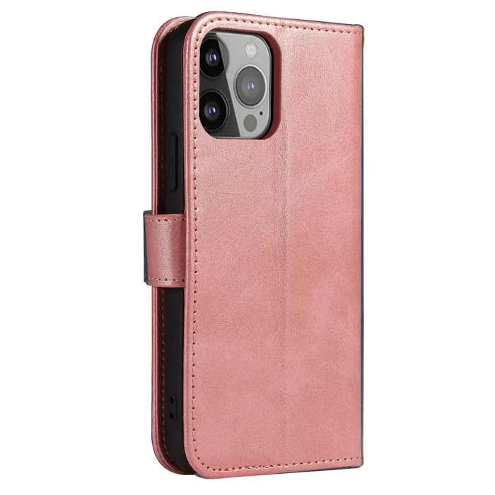 Magnet Case elegant case cover flip cover with stand function for iPhone 14 Pro pink - Cell phone cases