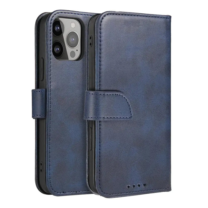 Magnet Case elegant case cover with a flap and stand function iPhone 14 blue - Cell phone cases and covers<<<HurtelXML