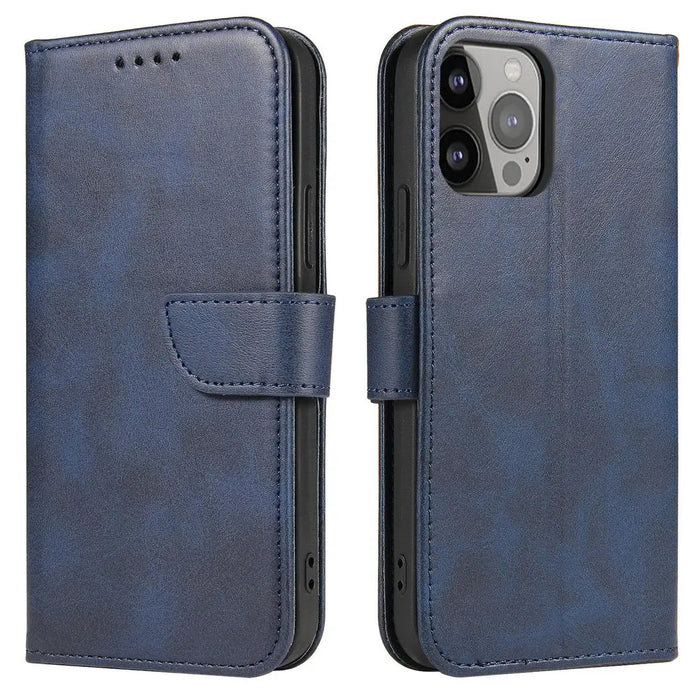 Magnet Case case for iPhone 14 Pro Max flip cover wallet stand blue - Cell phone cases and covers<<<HurtelXML