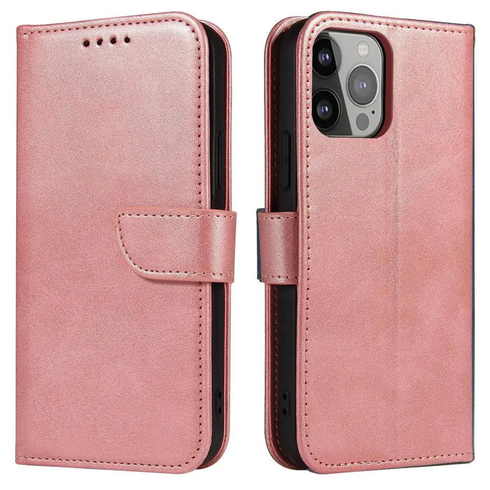 Magnet Case for Samsung S24 Ultra with flap and wallet - pink - Cell phone cases and covers<<<HurtelXML