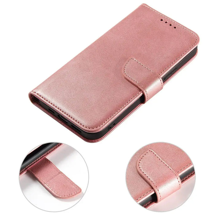 Magnet Case for Samsung S24 with flap and wallet - pink - Cell phone cases and covers<<<HurtelXML