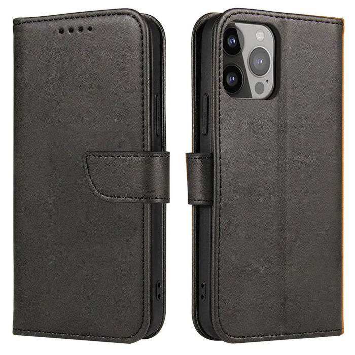 Magnet Case case for Vivo Y35 / Vivo Y22 / Vivo Y22s cover with flip wallet stand black - Cell phone cases