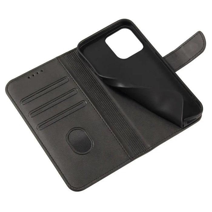 Magnet Case with flap and wallet for Samsung M14 - black - Cell phone cases and covers<<<HurtelXML