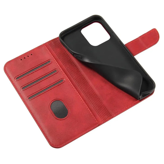 Magnet Case with flap for Samsung Galaxy S24 FE - red - Cell phone cases and covers<<<HurtelXML
