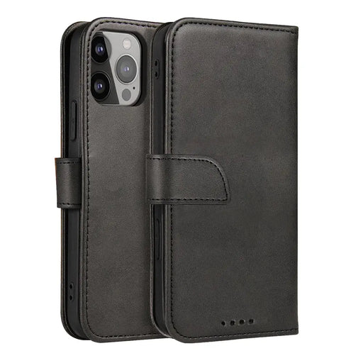 Magnet Case with Flip for Samsung Galaxy S25 Ultra - Black - Cell phone cases and covers<<<HurtelXML