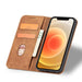 Magnet Fancy Case Case for iPhone 12 Pro Max Pouch Wallet Card Holder Brown - Cell phone cases and covers<<<HurtelXML
