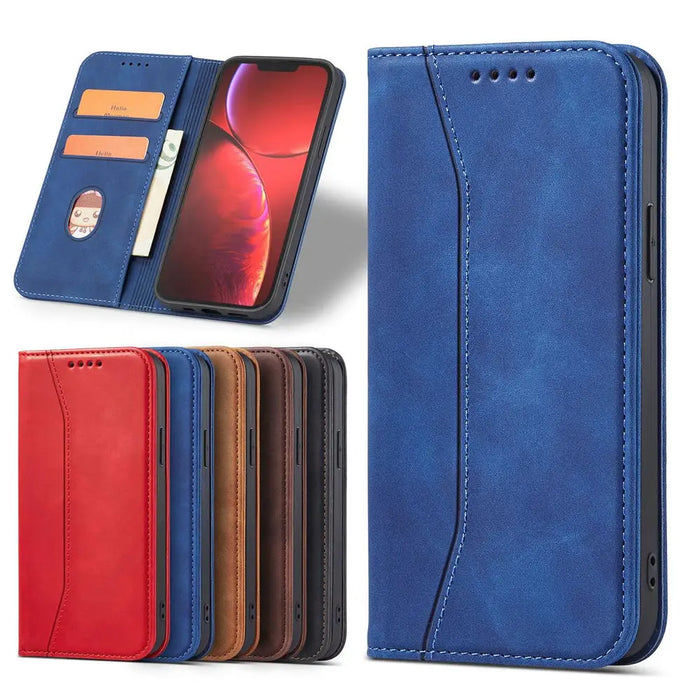 Magnet Fancy Case Case for iPhone 13 Pro Pouch Card Wallet Card Stand Blue - Cell phone cases and covers<<<HurtelXML