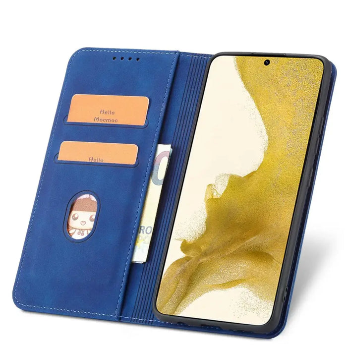 Magnet Fancy Case for Samsung Galaxy S23 flip cover wallet stand blue - Cell phone cases and covers<<<HurtelXML