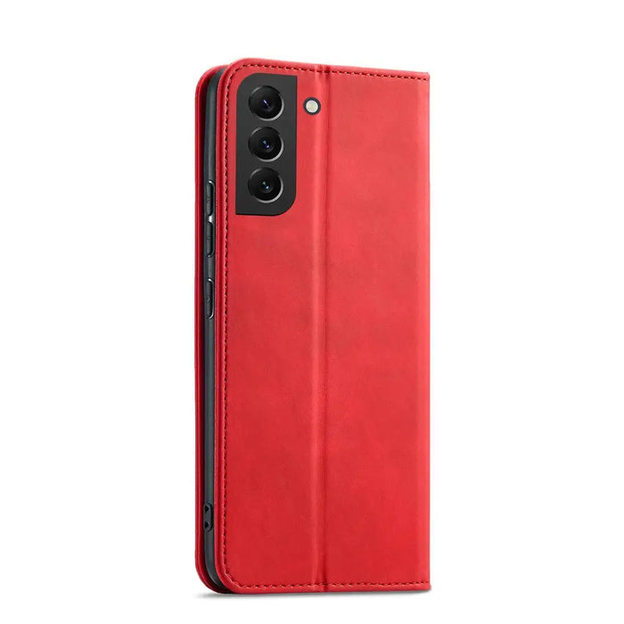 Magnet Fancy Case for Samsung Galaxy S23 Ultra Cover with Flip Stand Wallet Red - Cell phone cases