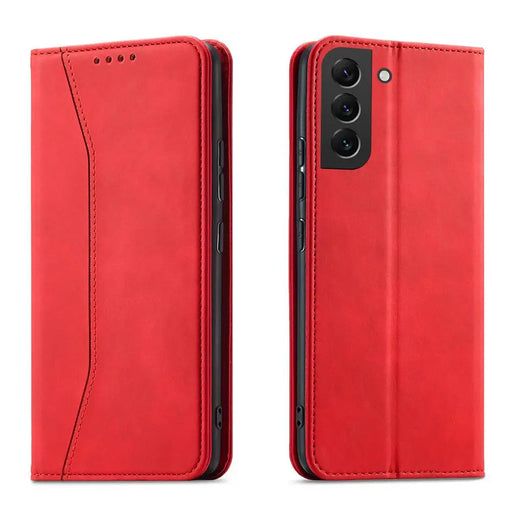 Magnet Fancy Case for Samsung Galaxy S23 Ultra Cover with Flip Stand Wallet Red - Cell phone cases