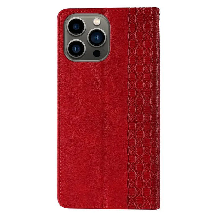 Magnet Strap Case Case for iPhone 12 Pro Max Pouch Wallet + Mini Lanyard Pendant Red - Cell phone cases