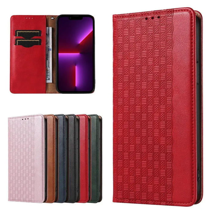 Magnet Strap Case Case for iPhone 13 Pro Max Pouch Wallet + Mini Lanyard Pendant Red - Cell phone cases
