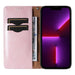Magnet Strap Case for iPhone 13 Pro Pouch Wallet + Mini Lanyard Pendant Pink - Cell phone cases and covers<<<HurtelXML