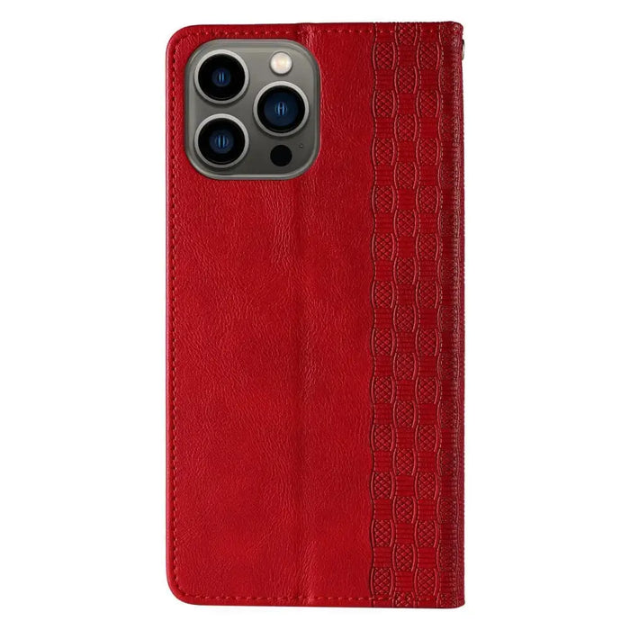 Magnet Strap Case for Samsung Galaxy S23 Flip Wallet Mini Lanyard Stand Red - Cell phone cases and covers<<<HurtelXML