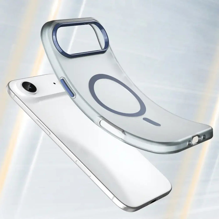 Magnetic Abrasive iPhone 17 Air Case Compatible with MagSafe - Matte Blue - Cell phone cases and covers<<<HurtelXML