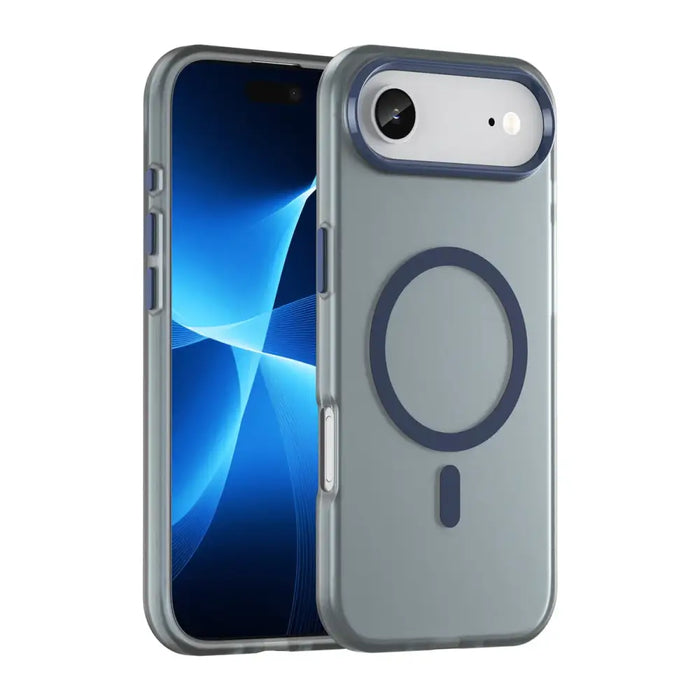 Magnetic Abrasive iPhone 17 Air Case Compatible with MagSafe - Matte Blue - Cell phone cases and covers<<<HurtelXML